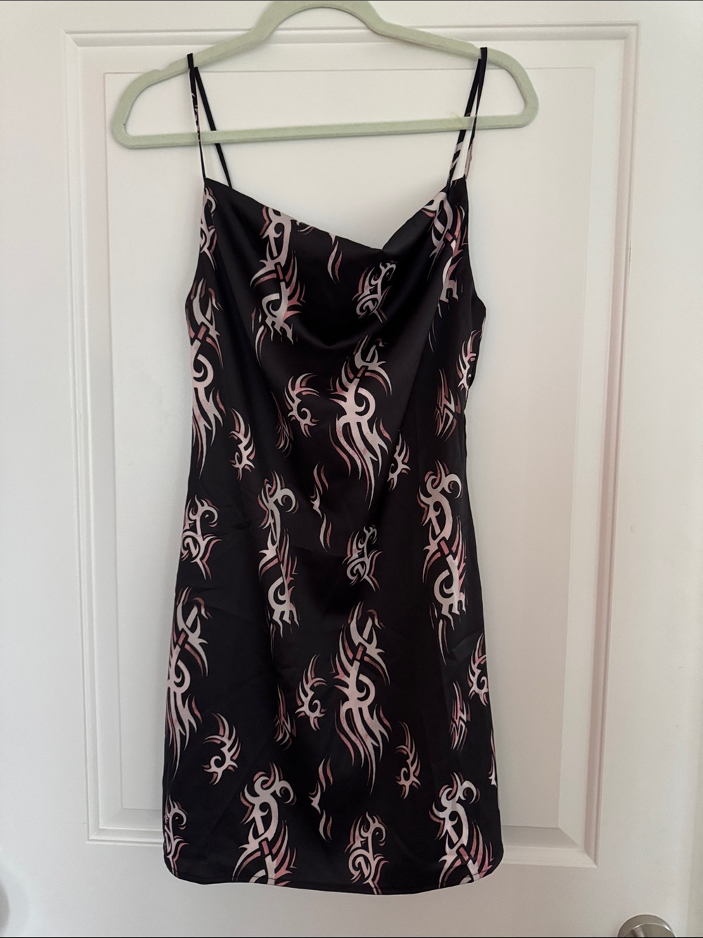 BNWT Urban Outfitters Black Satin Slip Dress